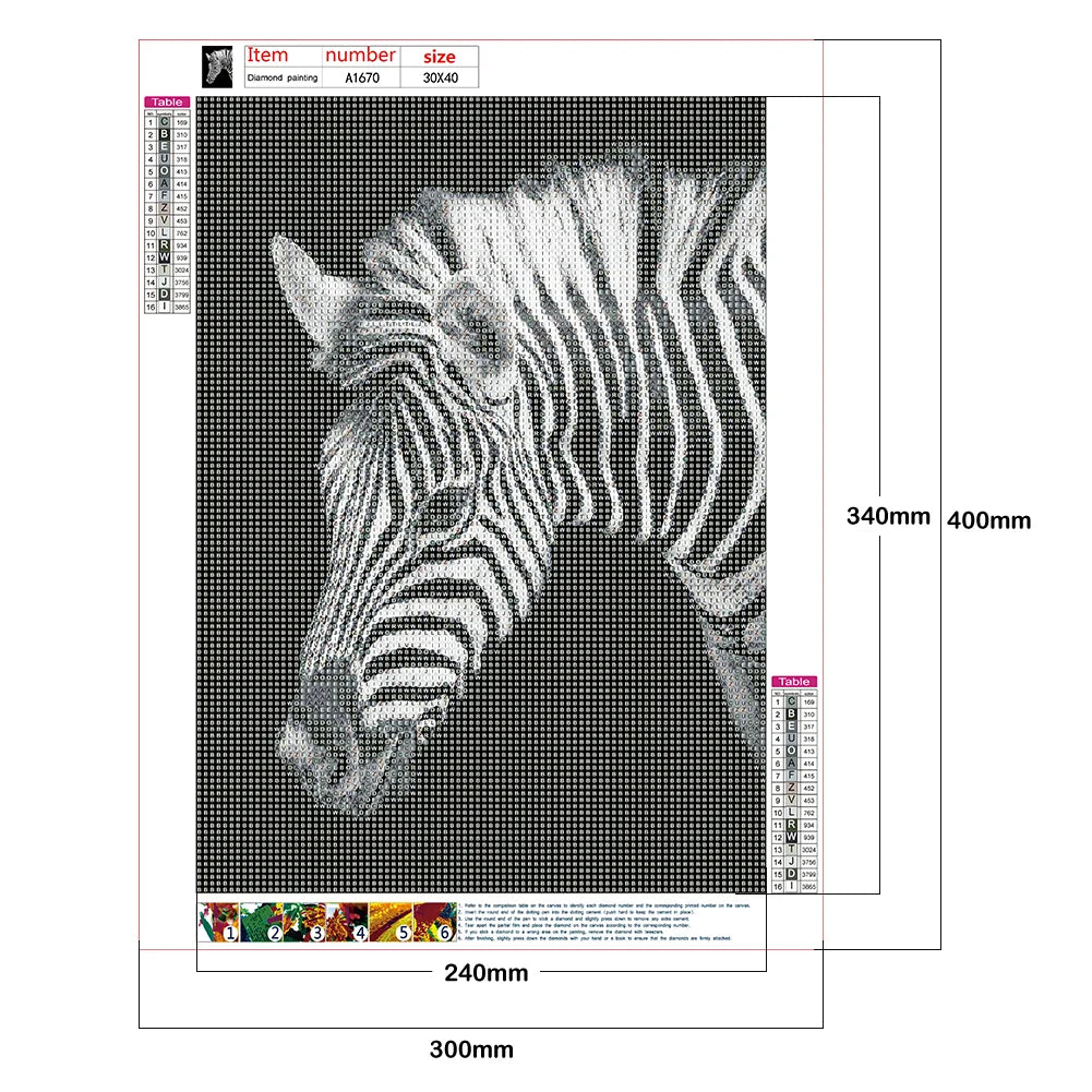 Zebra | Diamond Painting