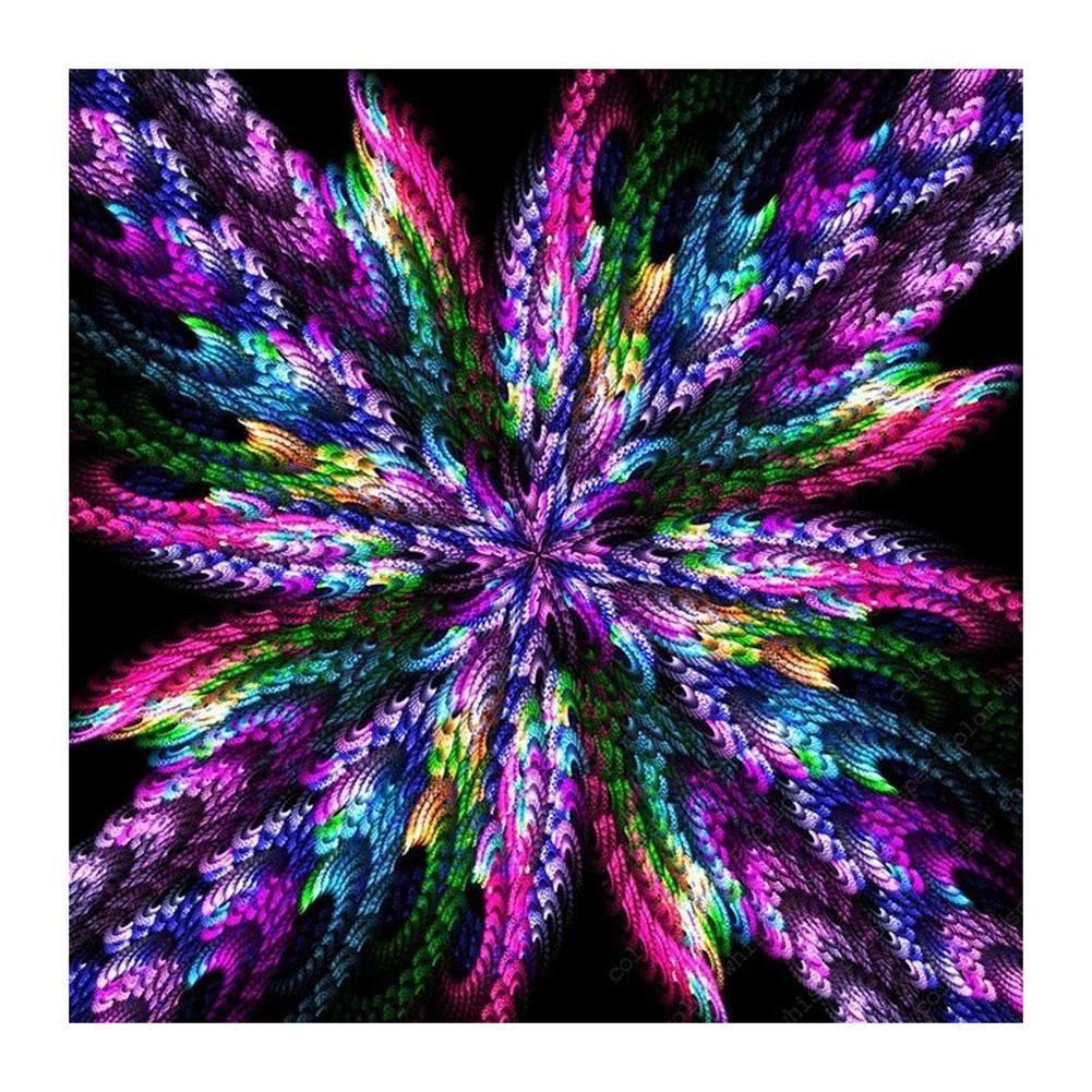 Abstract Flower | Cross Stitch Embroidery