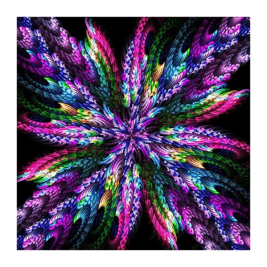 Abstract Flower | Cross Stitch Embroidery