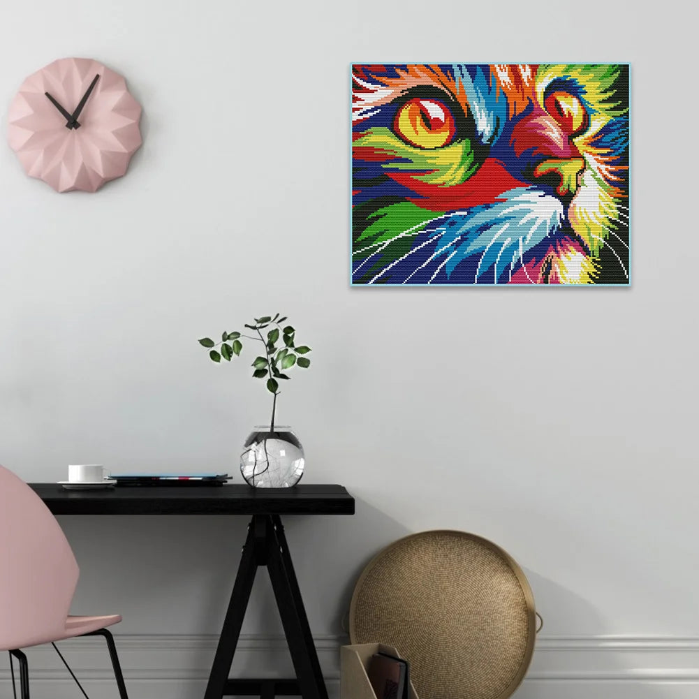 Colorful Cat | Diamond Painting