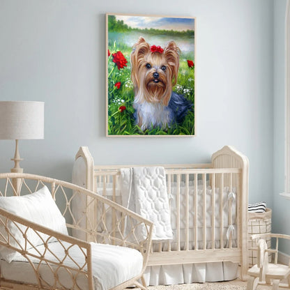 Cute Dog Yorkie | Diamond Painting