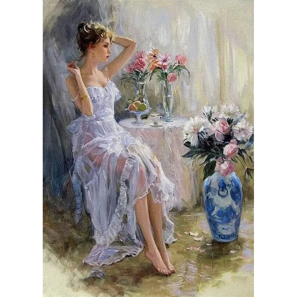 Beautiful Girl | Cross Stitch Embroidery