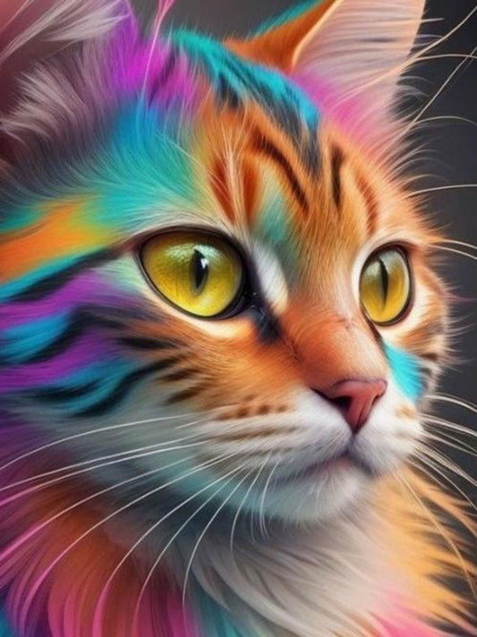 Colorful Cat | Diamond Painting