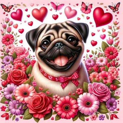 Dog Pug | Diamond Painting