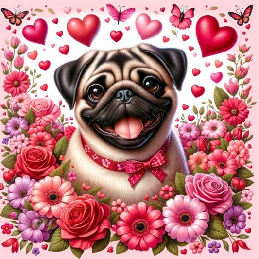 Dog Pug | Diamond Painting