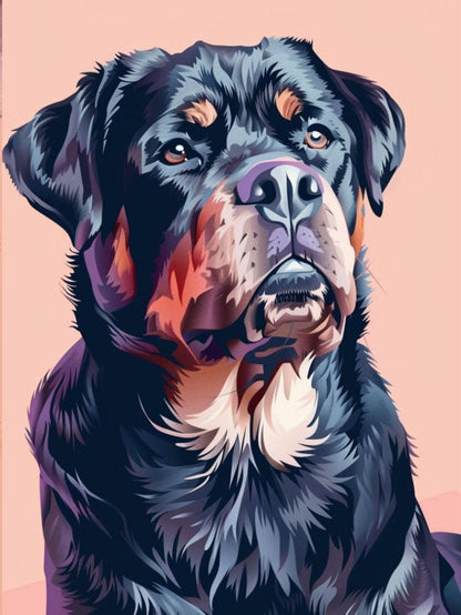 Rottweiler Dog | Diamond Painting