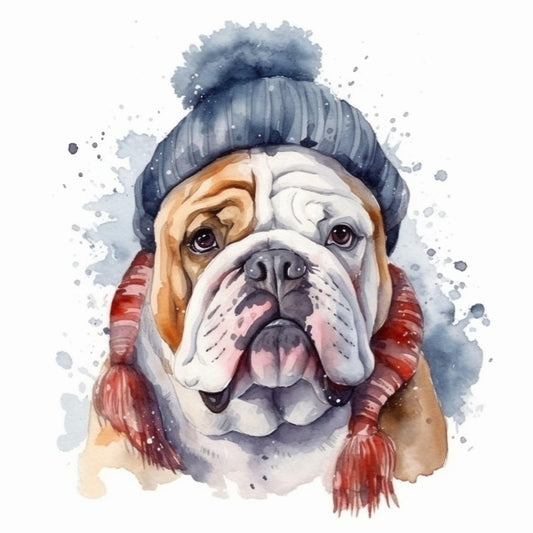 Dog English Bulldog | Diamond Painting