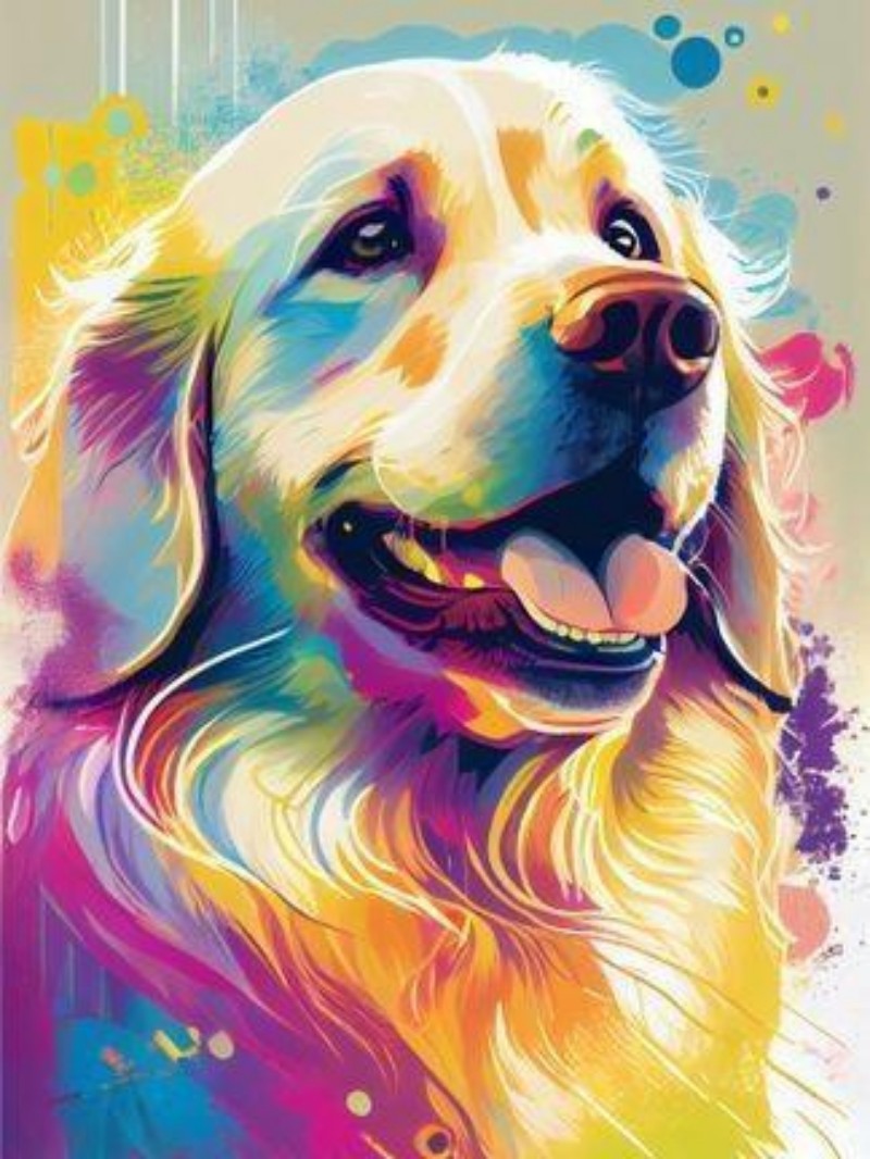 Golden Retriever Dog | Diamond Painting