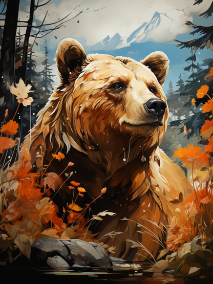 Brown Bear | Diamond Painting