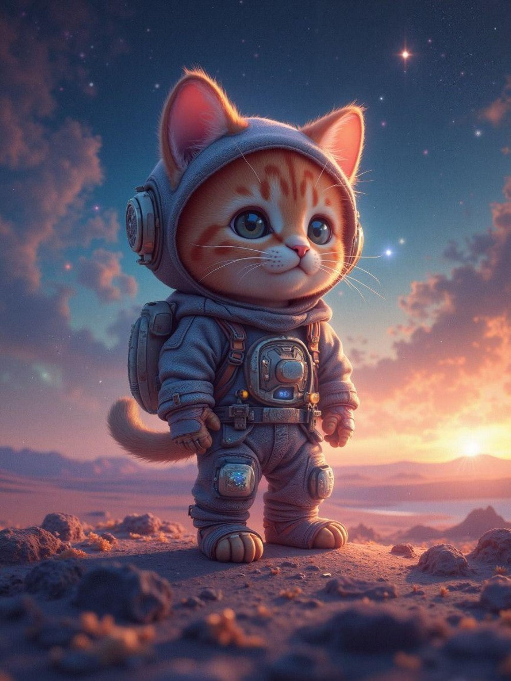 Cats in Space | Diamond Painting