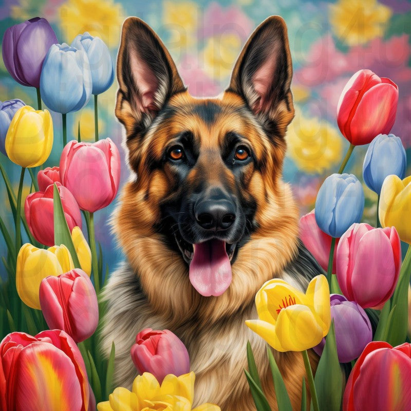 Dog German Shepherd | Diamond Painting