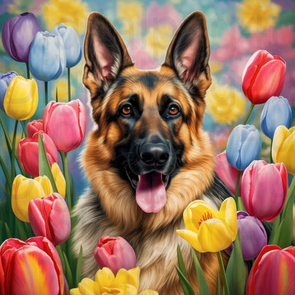 Dog German Shepherd | Diamond Painting