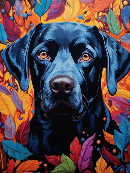 Black Labrador Dog | Diamond Painting