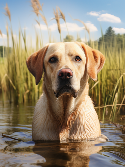 Yellow Labrador Dog | Diamond Painting