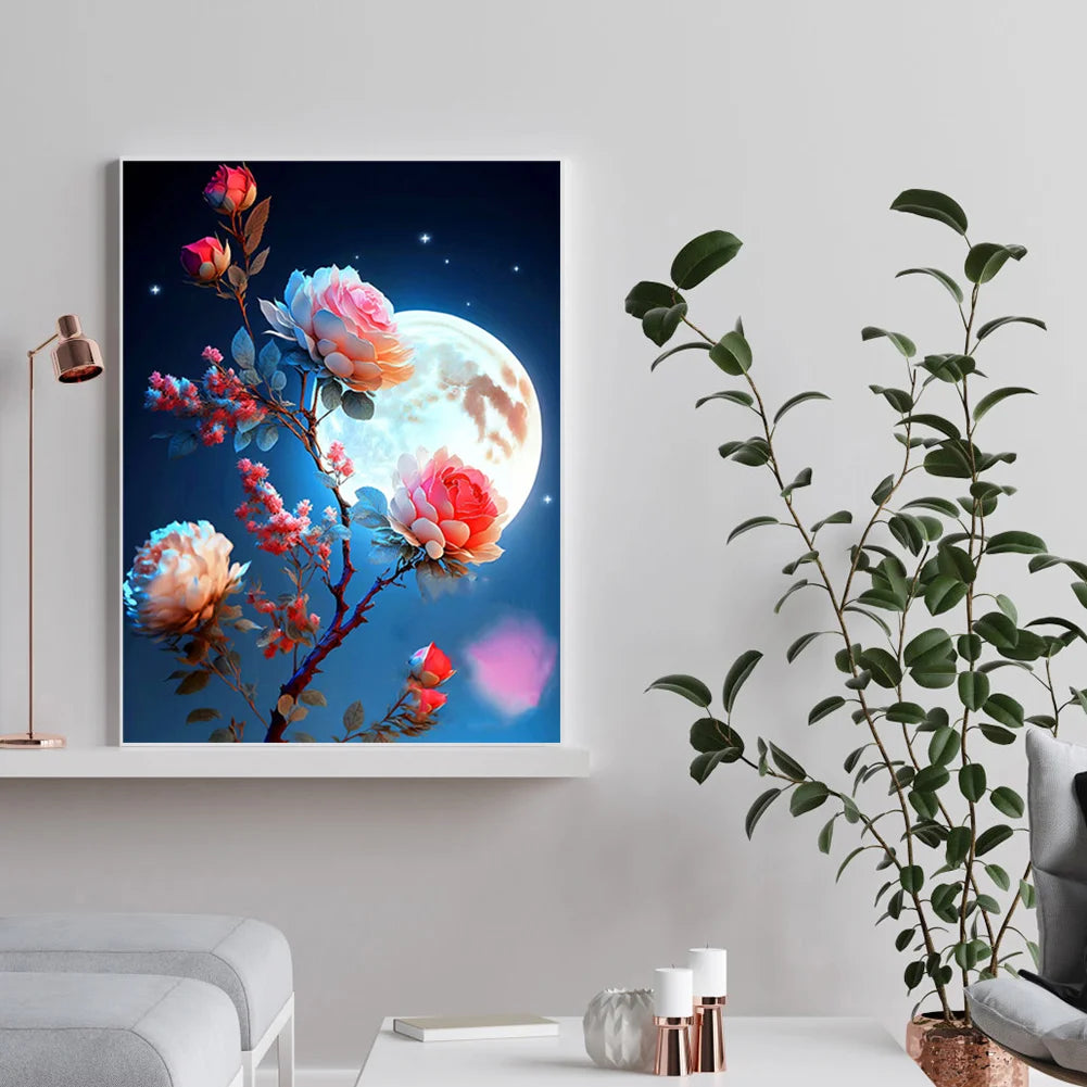 Flower Moon | Diamond Painting