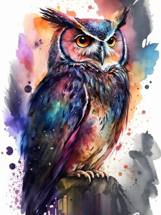 Colorful Owl | Diamond Painting