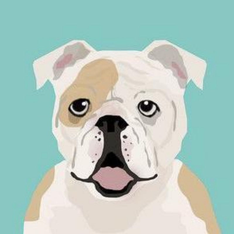 Dog English Bulldog | Diamond Painting