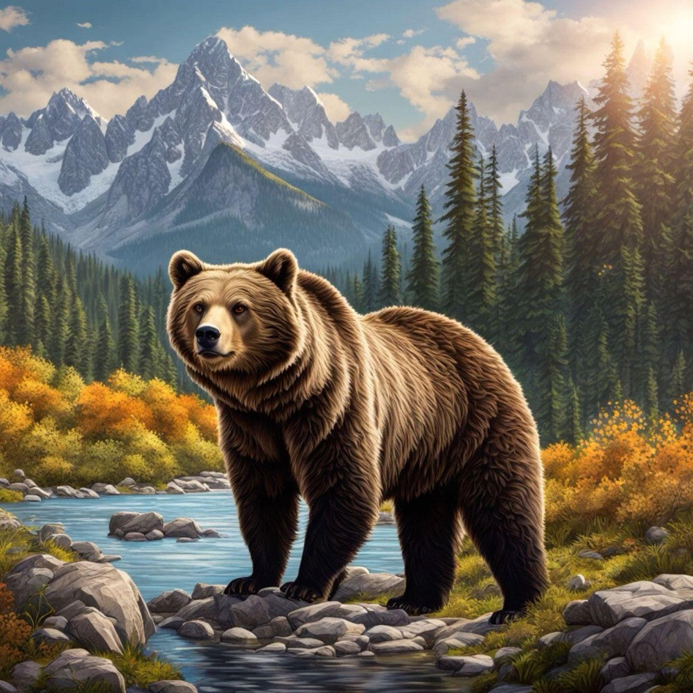 Brown Bear | Diamond Painting