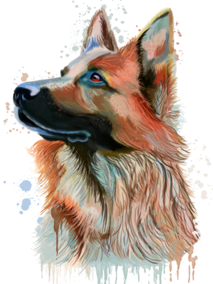 Dog German Shepherd | Diamond Painting
