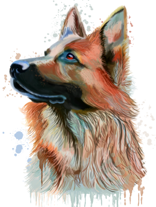 Dog German Shepherd | Diamond Painting