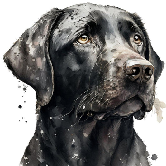 Black Labrador Dog | Diamond Painting