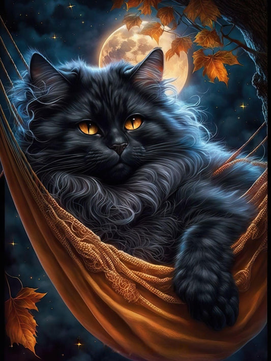 Midnight Cat | Diamond Painting