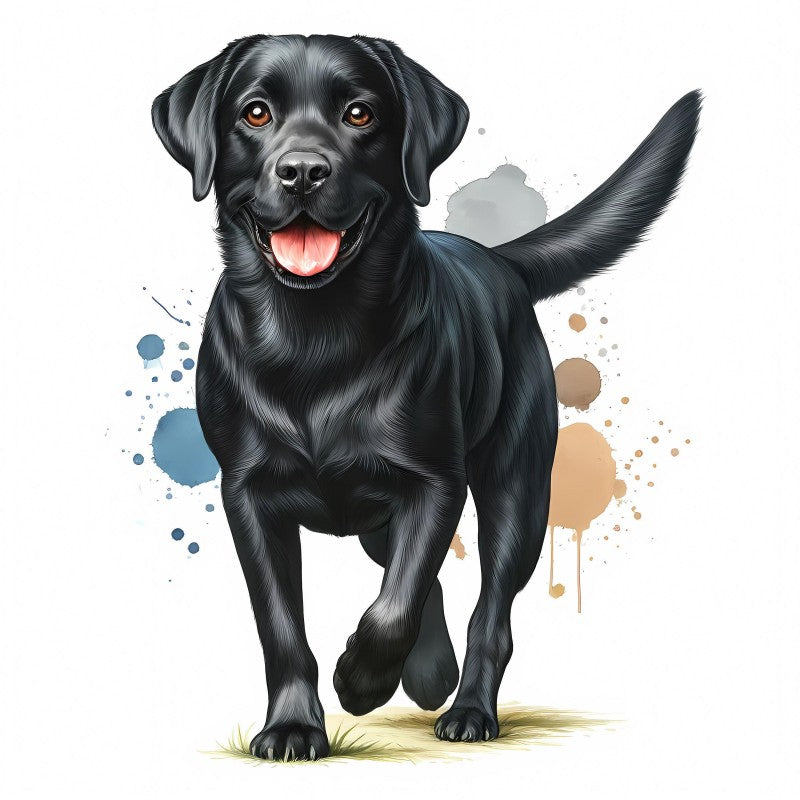 Black Labrador Dog | Diamond Painting