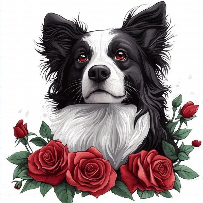 Dog Border Collie | Diamond Painting