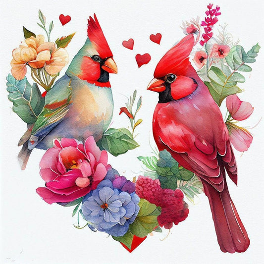 Birds and Flowers | Diamond Painting