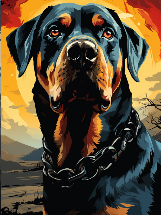 Rottweiler Dog | Diamond Painting