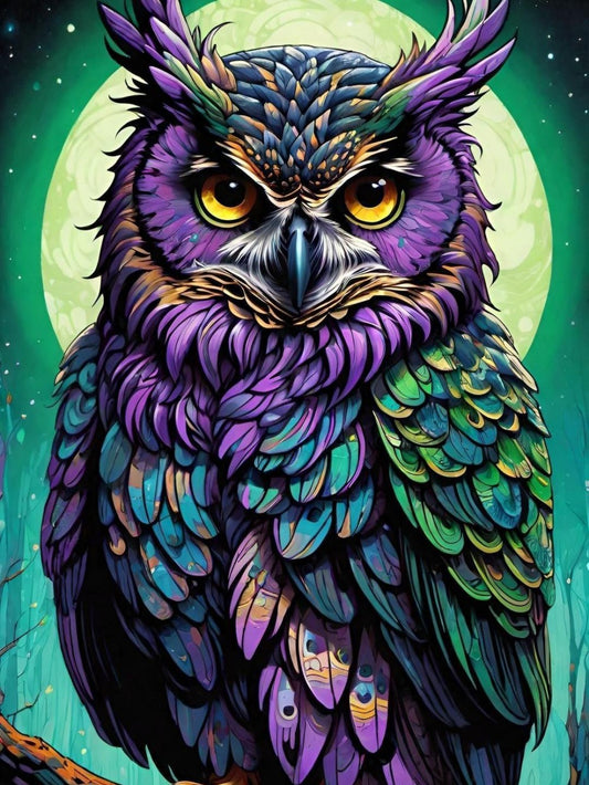 Colorful Owl | Diamond Painting