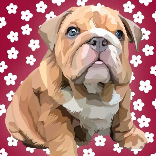 Dog English Bulldog | Diamond Painting