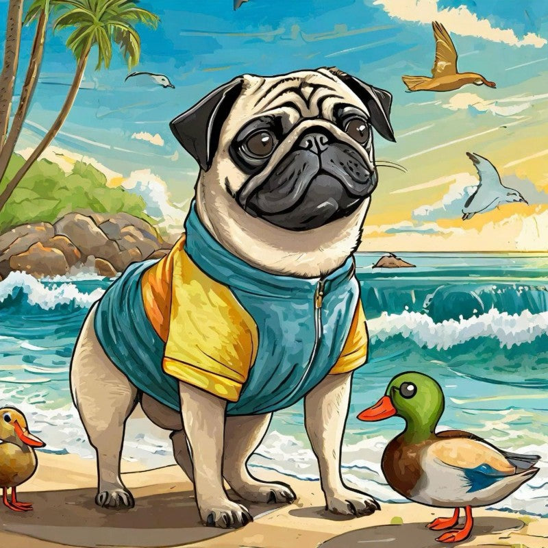 Dog Pug | Diamond Painting