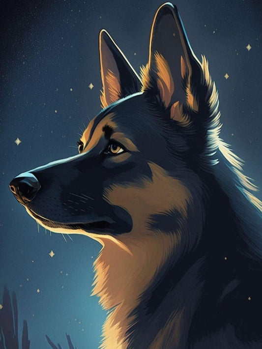 Dog German Shepherd | Diamond Painting