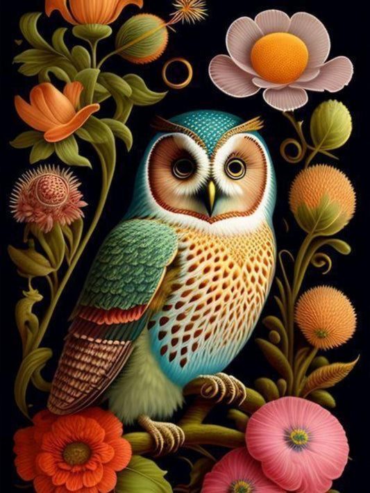 Colorful Owl | Diamond Painting