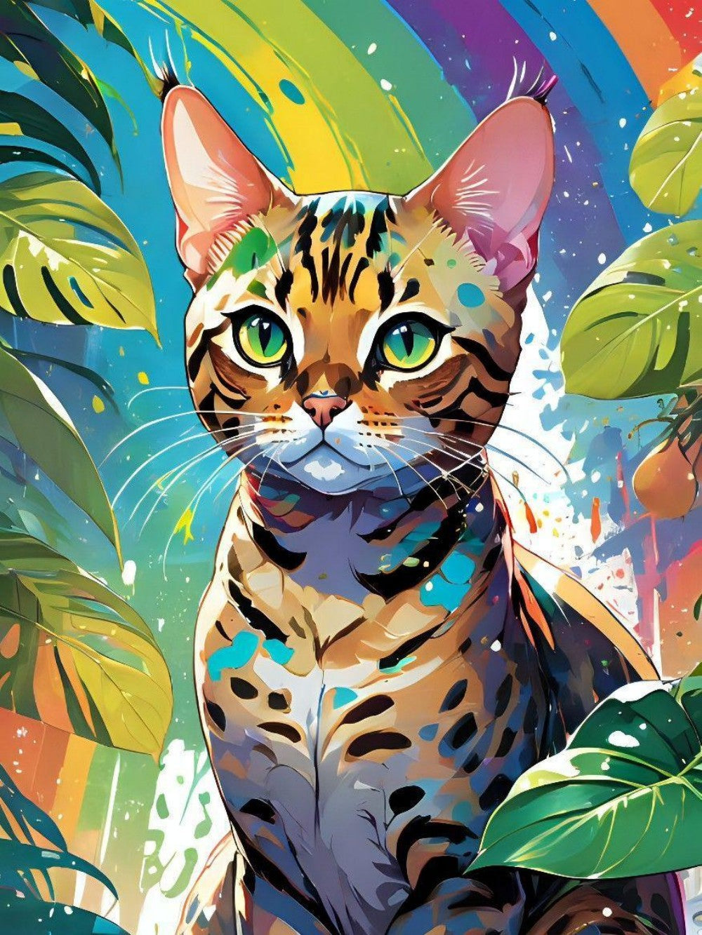 Colorful Cat | Diamond Painting