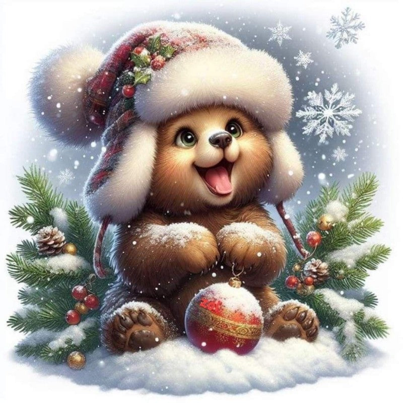 Christmas Dog | Diamond Painting