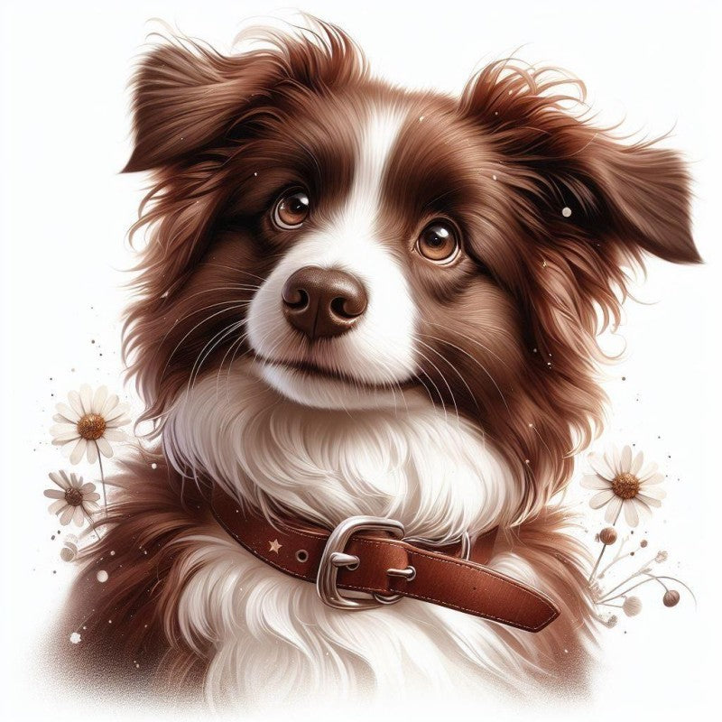 Dog Border Collie | Diamond Painting