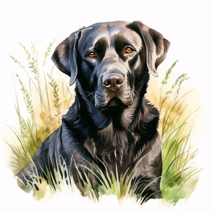 Black Labrador Dog | Diamond Painting