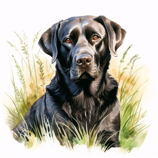 Black Labrador Dog | Diamond Painting