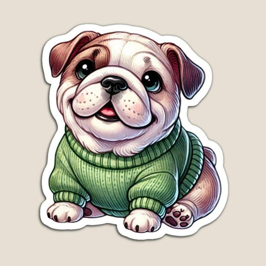 Dog English Bulldog | Diamond Painting