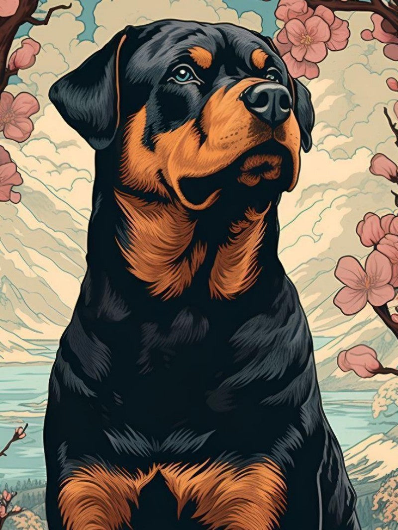 Rottweiler Dog | Diamond Painting