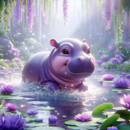 Hippo | Diamond Painting