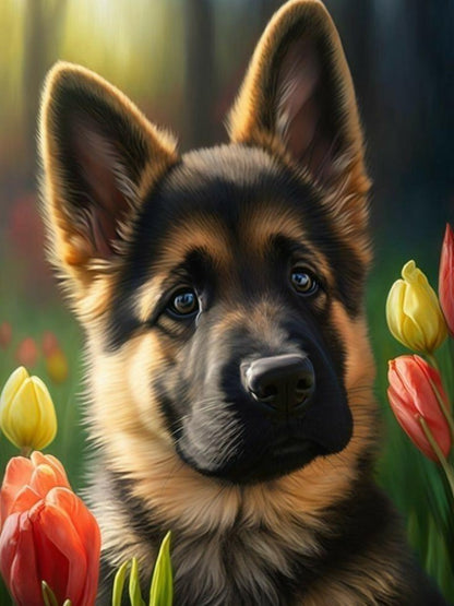 Dog German Shepherd | Diamond Painting