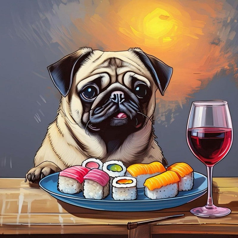 Dog Pug | Diamond Painting