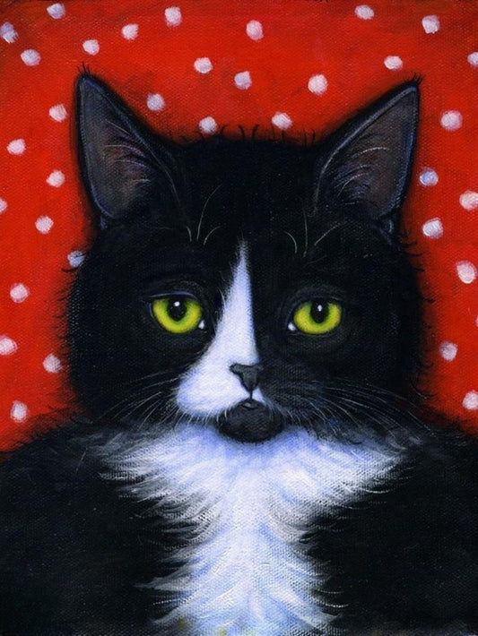 Tuxedo Cat  | Diamond Painting