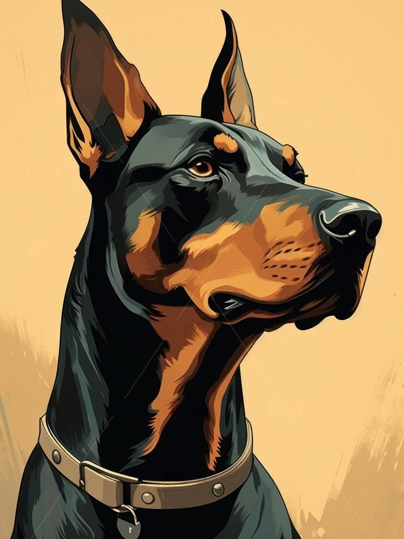 Dog Doberman | Diamond Painting