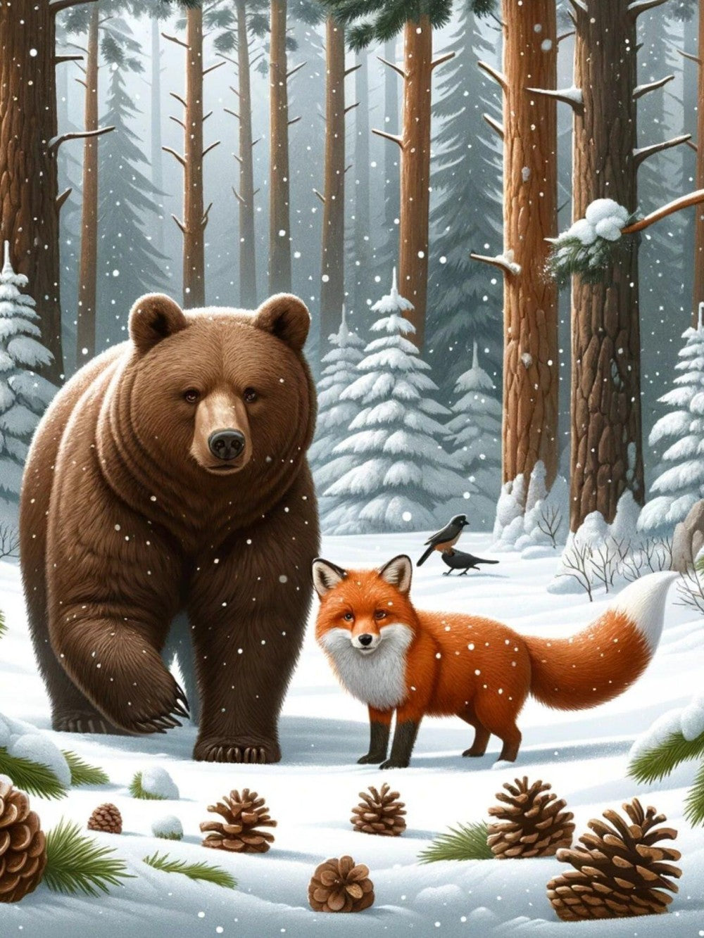 Brown Bear | Diamond Painting