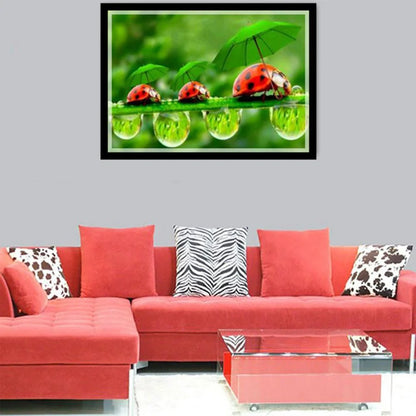 Ladybug Flower | Diamond Painting