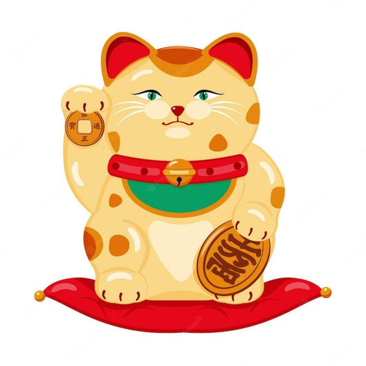 Bell Lucky Cat | Diamond Painting